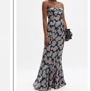 SALONI Renee Dragon Fruit Silk Dress